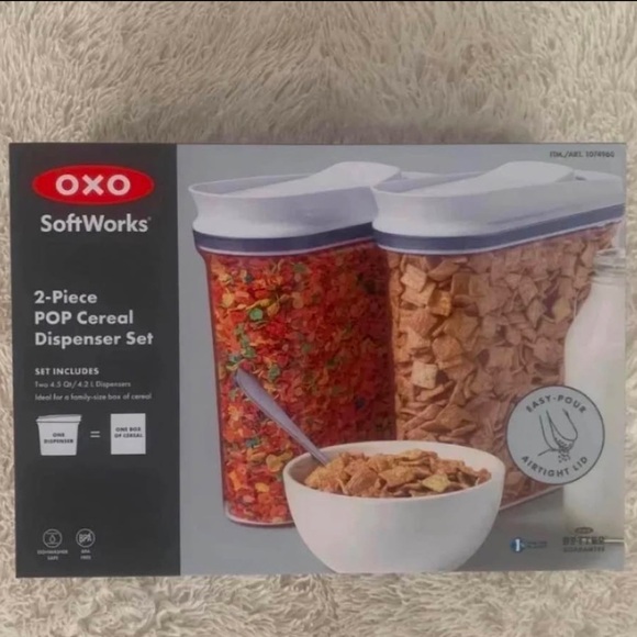 OXO SoftWorks 2-PC POP Cereal Dispenser Set - Picture 2 of 8